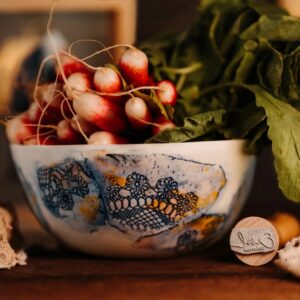 Grand bol ramen dentelle – Collection burano