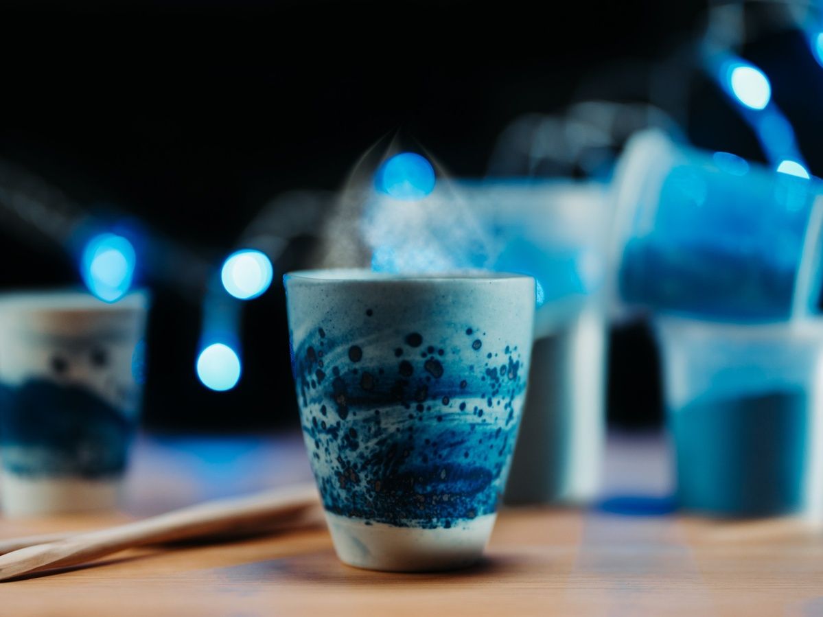 Tasse bleue - Collection ligne bleue
