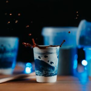 Tasse double expresso – Collection ligne bleue