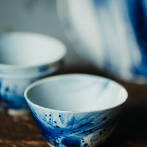 Grand bol  – Collection Ligne Bleu