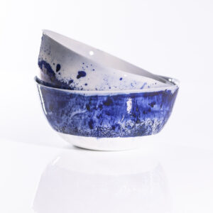 Grand Bol à Ramen – Collection ligne Bleue